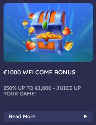 CasinoPeaches welcome bonus.